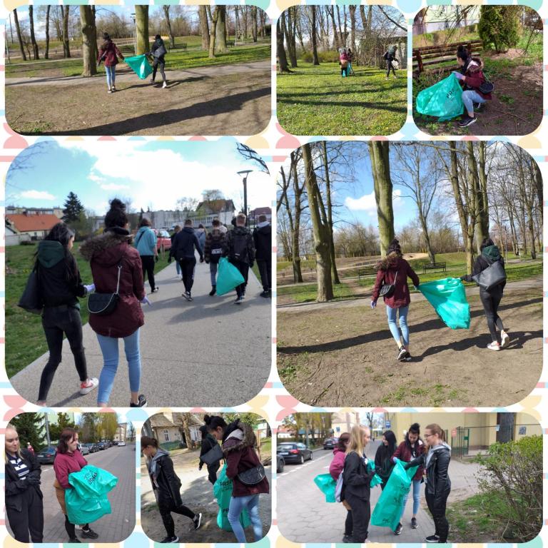 Sprzątanie świata w 11-18 Hufcu Pracy w Nowym Dworze Gdańskim