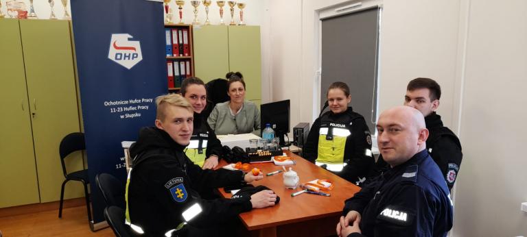 Wizyta w 11-23 Hufcu Pracy w Słupsku Policji z Litwy