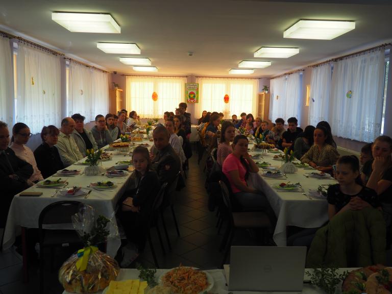 Spotkanie wielkanocne dla uchodźców z Ukrainy w Człuchowie