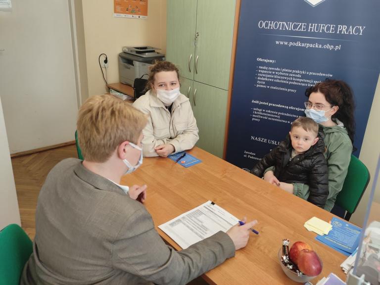 Pomoc uchodźcom z Ukrainy w MCK Jarosław