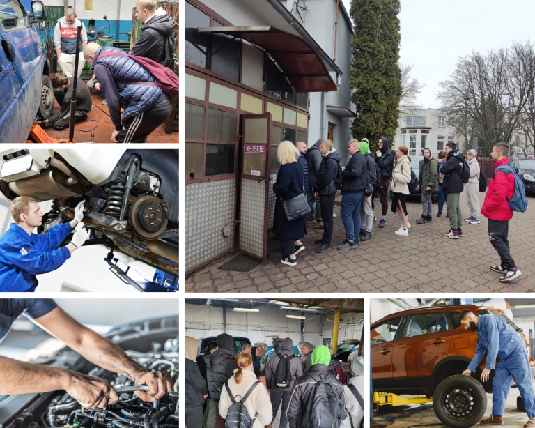 Wizyta studyjna uczestników w zakładzie mechaniki pojazdowej BODAN w Słupsku